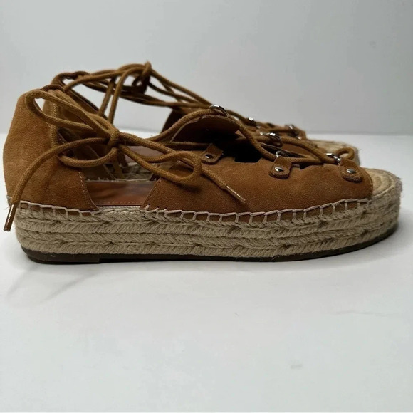 Marc Fisher Women’s Vally Lace-Up Platform Espadrille Sandals Size 9 - Picture 7 of 10